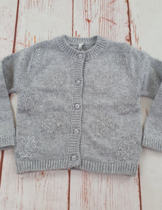 maglione invernale con fantasia lurex neonata