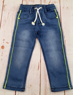 pantalone jeans elastico bimbo
