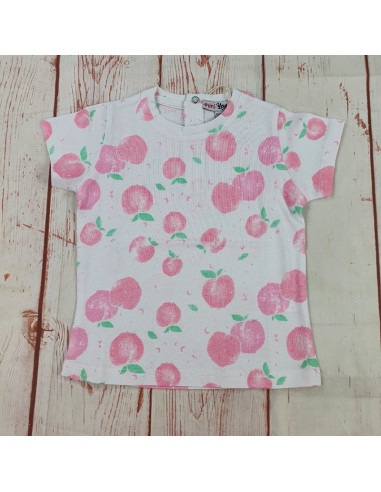 maglia t shirt cotone frutti neonata