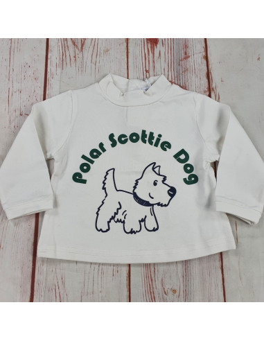 maglia caldo cotone polar scottie dog neonato