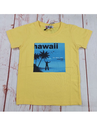 maglia t shirt cotone hawaii bimbo