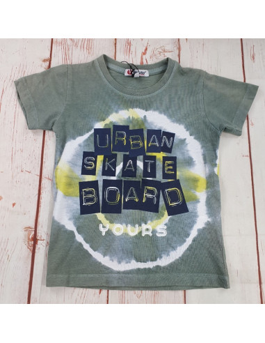 maglia t shirt cotone urban skate board bimbo
