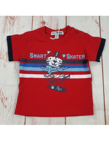 maglia t shirt cotone smart skater neonato