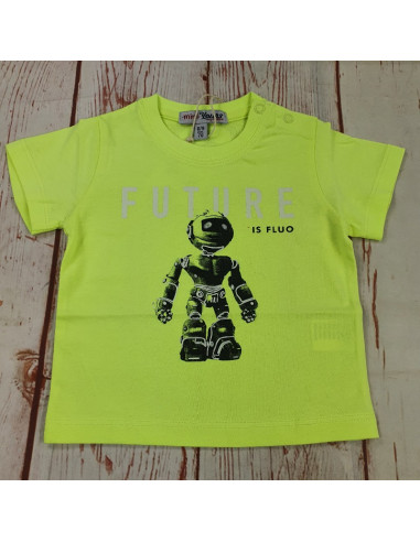 maglia t shirt cotone future fluo neonato