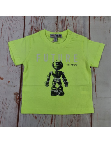 maglia t shirt cotone future fluo culla
