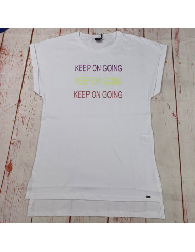 maglia cotone keep on going donna