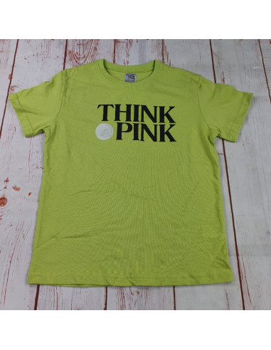 maglia t shirt cotone think pink ragazzo