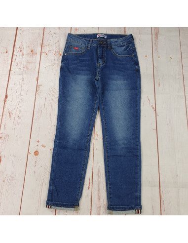 pantalone jeans felpa elastico in vita regolabile ragazzo