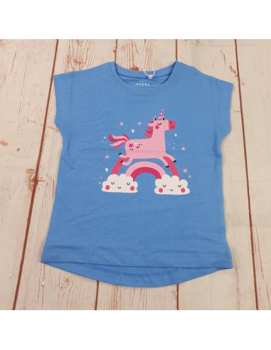 maglia t shirt cotone unicorno neonata