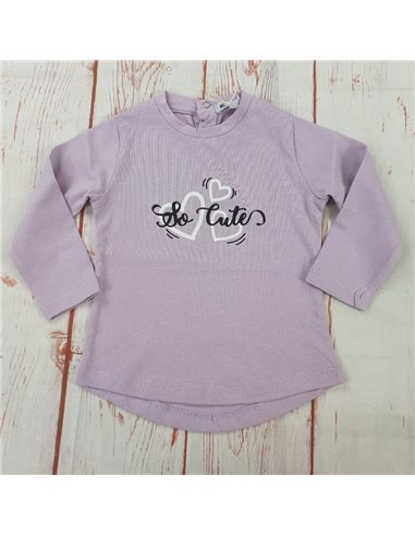 maglia caldo cotone cuori cutes lilla neonata