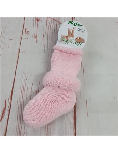 calze gambaletto spugna elasticizzata primi mesi rosa culla