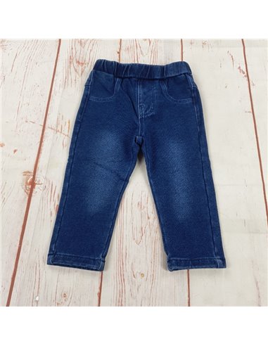 pantalone jeans elastico in vita caldo cotone neonata