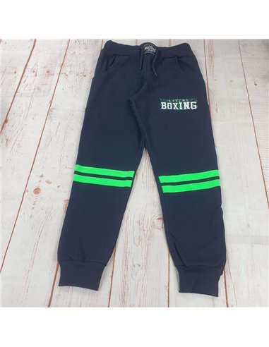 pantalone tuta felpa invernale BOXING verde ragazzo