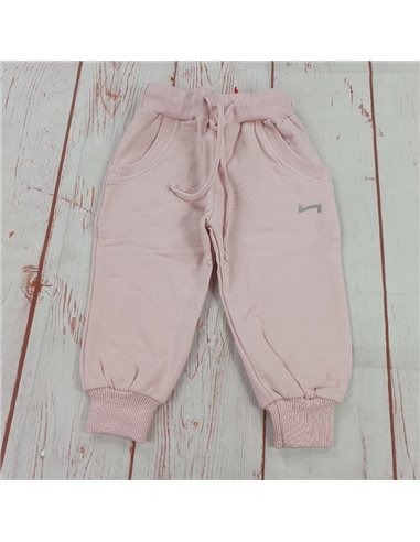 pantalone tuta felpa invernale h strass rosa neonata
