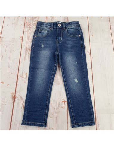 pantalone jeans elastico in vita regolabile bimbo