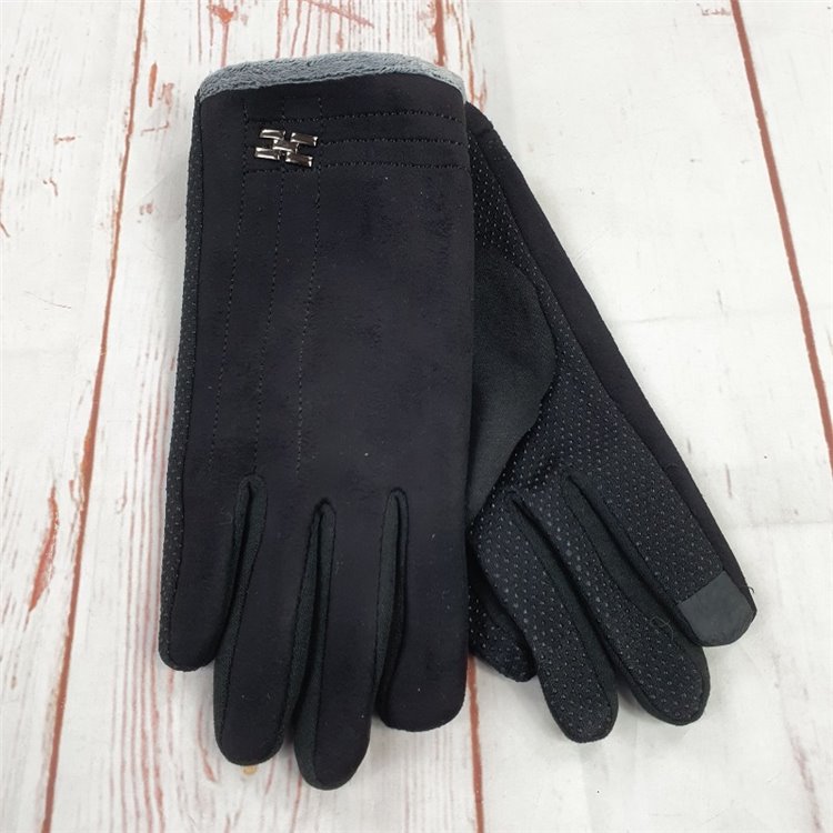 guanti invernali effetto camoscio taglia unica touchscreen uomo