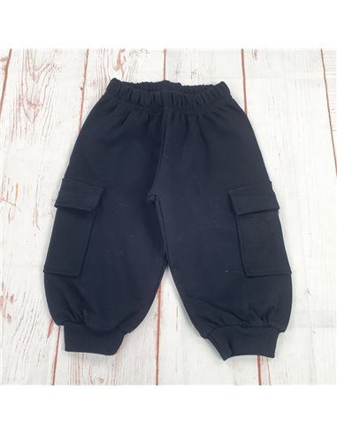 pantalone tuta felpa invernale tasconi neonato