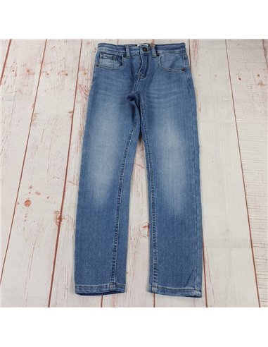 pantalone jeans elasticizzato con elastico in vita regolabile ragazzo