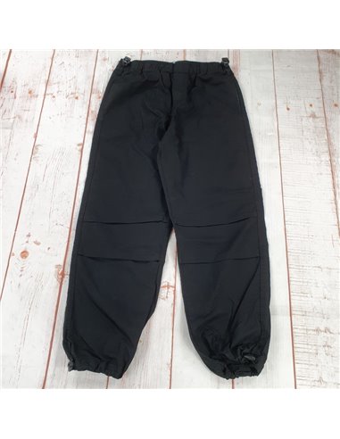 pantalone cotone modello cargo largo nero ragazzo