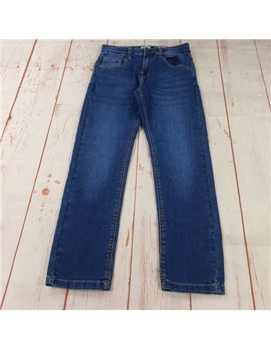 pantalone jeans elastico in vita regolabile slavato ragazzo