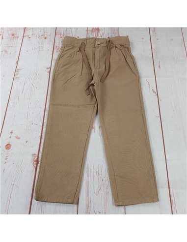 pantalone primavera misto lino elastico regolabile in vita ragazzo