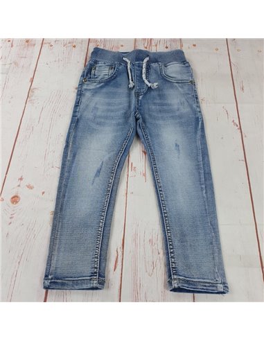 pantalone jeans elastico in vita elasticizzato bimbo