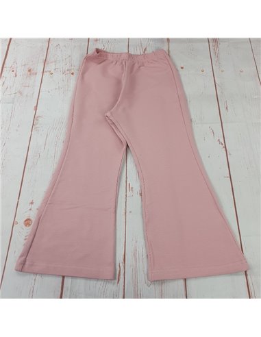 pantalone gamba larga felpa leggera rosa bimba