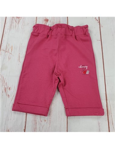 pantalone tuta felpa leggera cherry neonata
