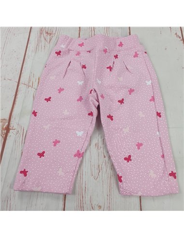 pantalone tuta felpa leggera farfalle neonata