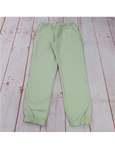 pantalone felpa leggera verde  ragazza
