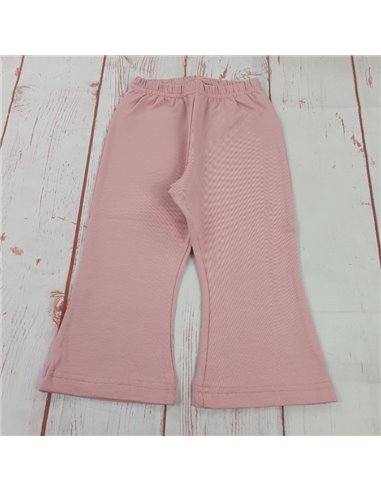 pantalone primaverile felpa leggera rosa neonata