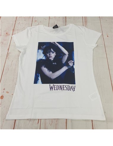 t shirt cotone Wednesday donna
