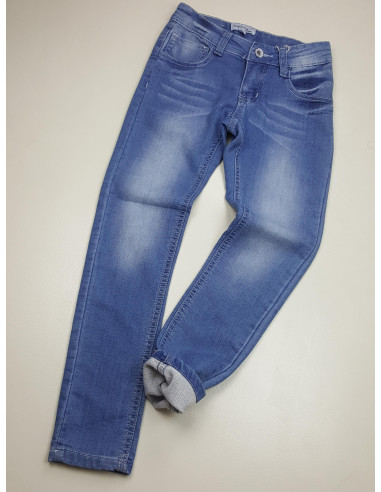 pantalone felpa leggera effetto jeans ragazza