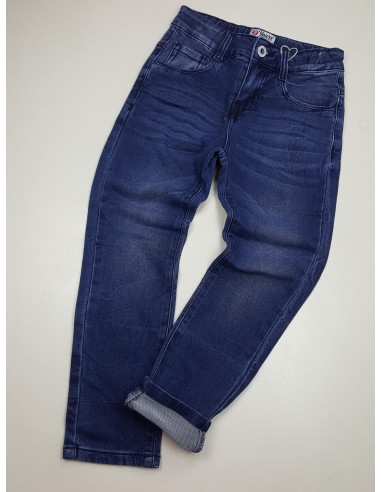 pantalone felpa leggera effetto jeans bimbo