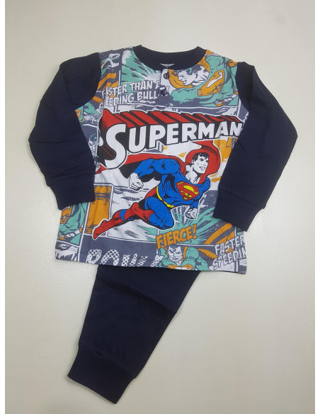 pigiama 100% cotone SUPERMAN ragazzo